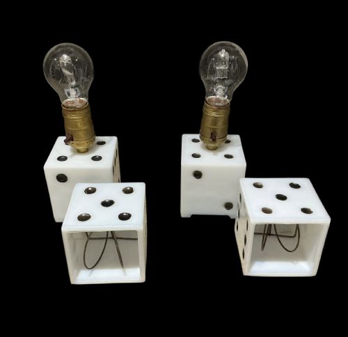A PAIR OF AMERICAN DICE LAMPS - ADDITIONAL PHOTO 9