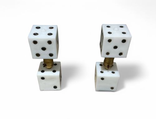 A PAIR OF AMERICAN DICE LAMPS - ADDITIONAL PHOTO 11