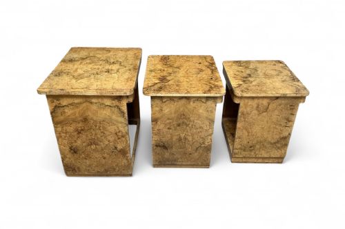 fig 1. Art Deco Nest of Three Tables by Harry and Lou Epstein