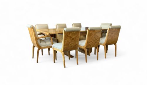 ART DECO DINING TABLE AND EIGHT CHAIRS - ADDITIONAL PHOTO 2