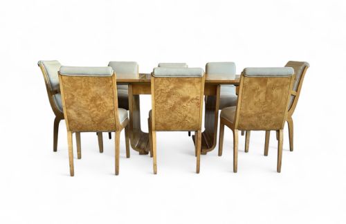 ART DECO DINING TABLE AND EIGHT CHAIRS - ADDITIONAL PHOTO 4