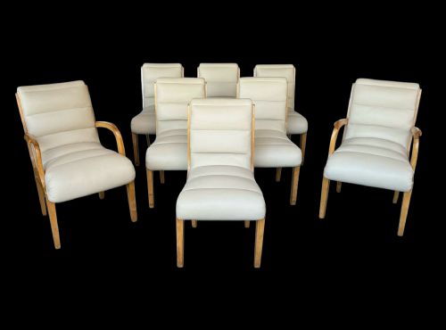 ART DECO DINING TABLE AND EIGHT CHAIRS - ADDITIONAL PHOTO 6