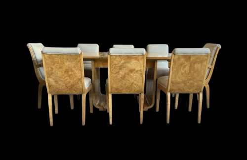 ART DECO DINING TABLE AND EIGHT CHAIRS - ADDITIONAL PHOTO 7