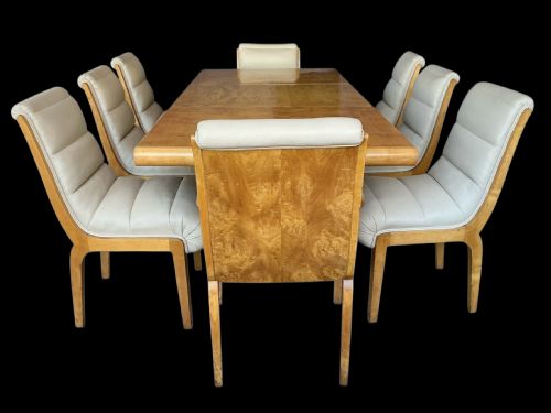 ART DECO DINING TABLE AND EIGHT CHAIRS - ADDITIONAL PHOTO 10