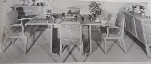 ART DECO DINING TABLE AND EIGHT CHAIRS - ADDITIONAL PHOTO 18
