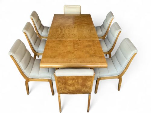 ART DECO DINING TABLE AND EIGHT CHAIRS - ADDITIONAL PHOTO 19
