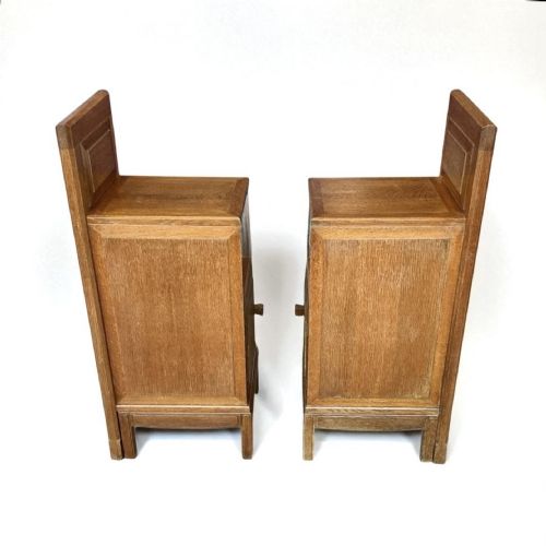 fig 1. Pair of Art Deco Bedside Tables by Brynmawr Furniture