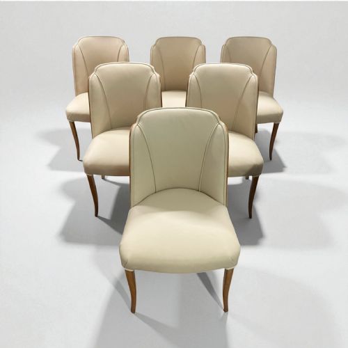 ART DECO DINING TABLE AND SIX CHAIRS BY HARRY AND LOU EPSTEIN - ADDITIONAL PHOTO 2