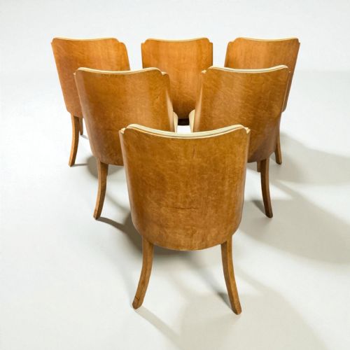ART DECO DINING TABLE AND SIX CHAIRS BY HARRY AND LOU EPSTEIN - ADDITIONAL PHOTO 3