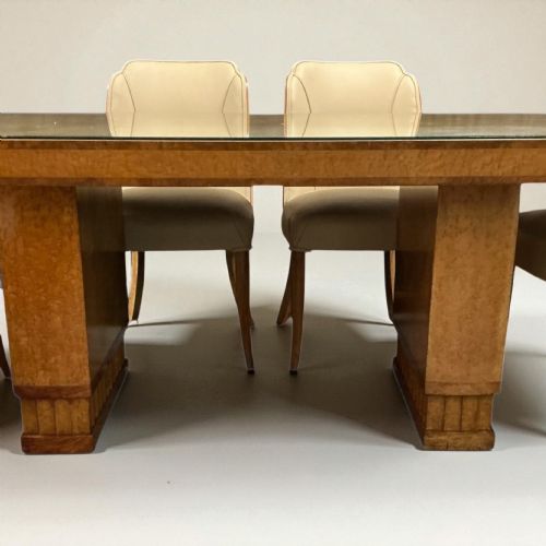 ART DECO DINING TABLE AND SIX CHAIRS BY HARRY AND LOU EPSTEIN - ADDITIONAL PHOTO 8