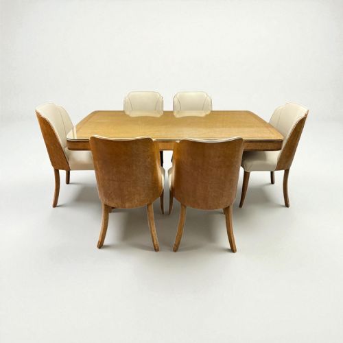 ART DECO DINING TABLE AND SIX CHAIRS BY HARRY AND LOU EPSTEIN - ADDITIONAL PHOTO 10