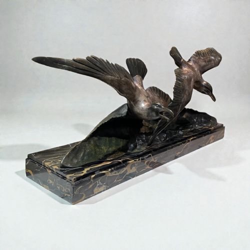 fig 3. Art Deco Bronze Sculpture by G R Laurent