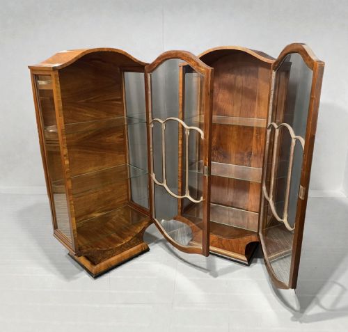 PAIR OF ART DECO DISPLAY CABINETS - ADDITIONAL PHOTO 1