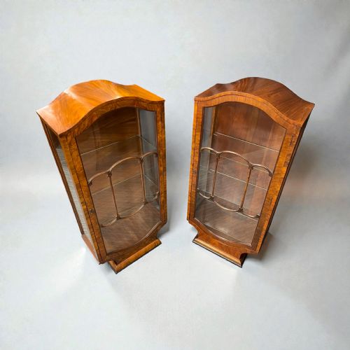 PAIR OF ART DECO DISPLAY CABINETS - ADDITIONAL PHOTO 2