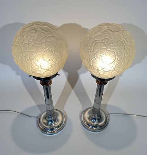 FINE PAIR OF ART DECO LAMPS - ADDITIONAL PHOTO 1