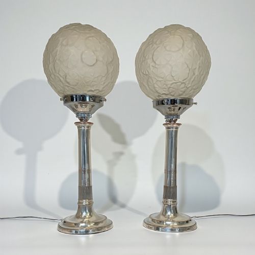 FINE PAIR OF ART DECO LAMPS - ADDITIONAL PHOTO 2