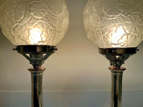 FINE PAIR OF ART DECO LAMPS - ADDITIONAL PHOTO 3