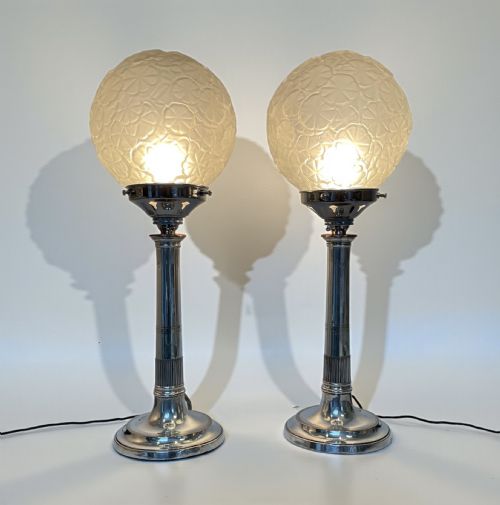 FINE PAIR OF ART DECO LAMPS - ADDITIONAL PHOTO 4
