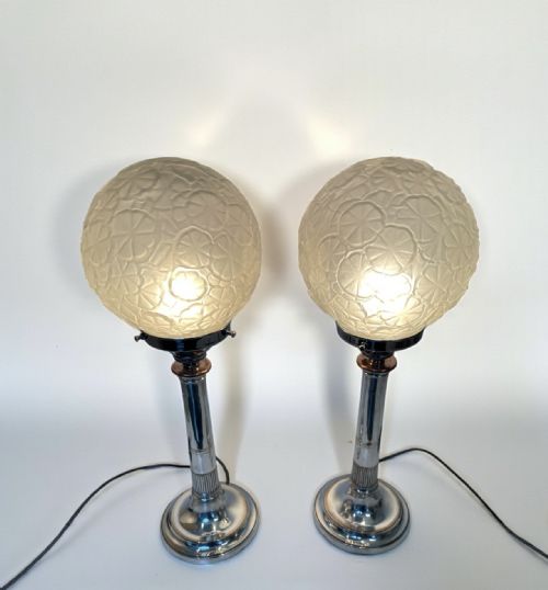 FINE PAIR OF ART DECO LAMPS - ADDITIONAL PHOTO 7