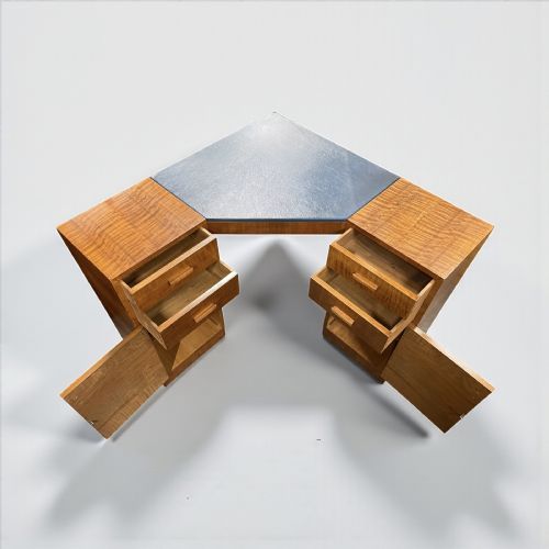 ART DECO CORNER DESK - ADDITIONAL PHOTO 2