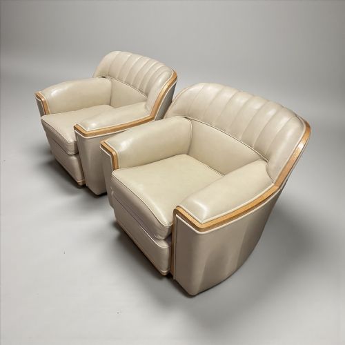 ART DECO PAIR OF ARMCHAIRS BY HARY AND LOU EPSTEIN - ADDITIONAL PHOTO 2