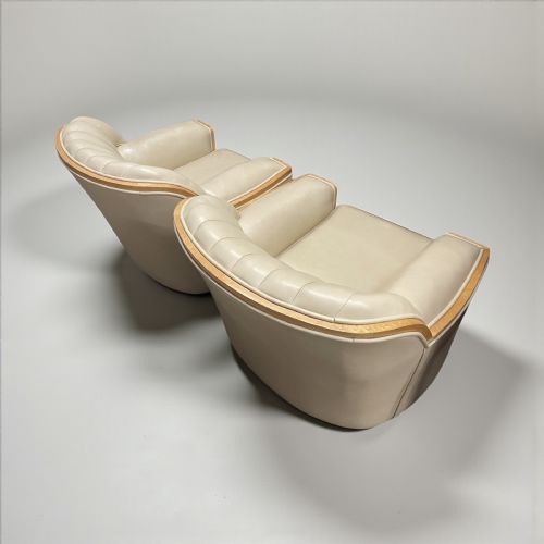 ART DECO PAIR OF ARMCHAIRS BY HARY AND LOU EPSTEIN - ADDITIONAL PHOTO 4