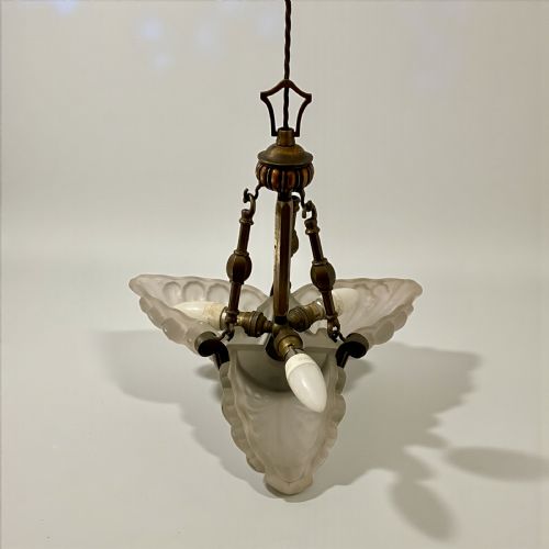 ART DECO SLIP SHADE CEILING LIGHT - ADDITIONAL PHOTO 2