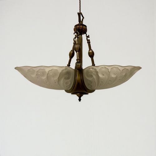 ART DECO SLIP SHADE CEILING LIGHT - ADDITIONAL PHOTO 5