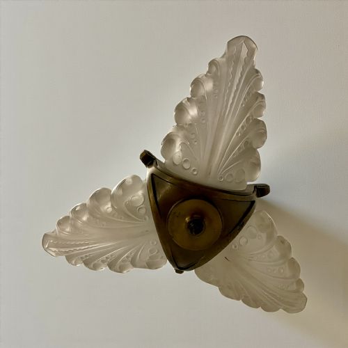 ART DECO SLIP SHADE CEILING LIGHT - ADDITIONAL PHOTO 8