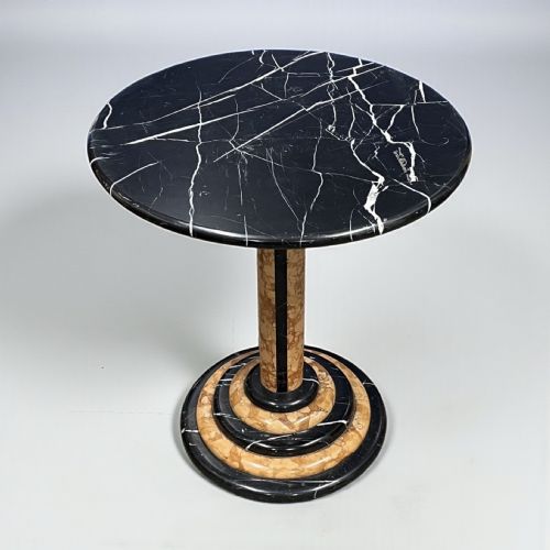 ART DECO LAMPSIDE TABLE IN MARBLE - ADDITIONAL PHOTO 2