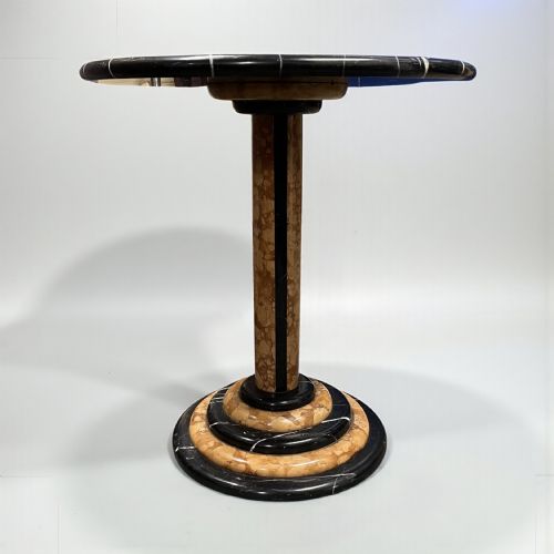 ART DECO LAMPSIDE TABLE IN MARBLE - ADDITIONAL PHOTO 3
