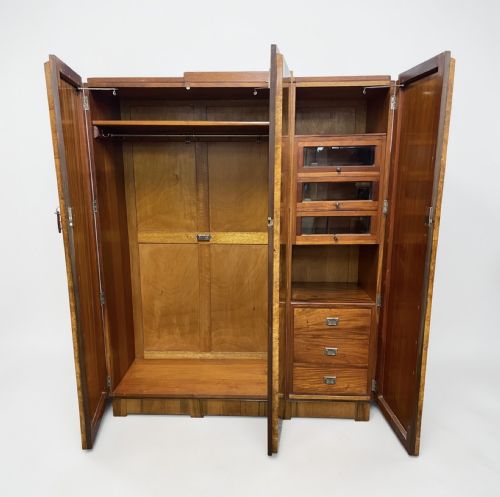 fig 1. A FIne Art Deco Triple Wardrobe