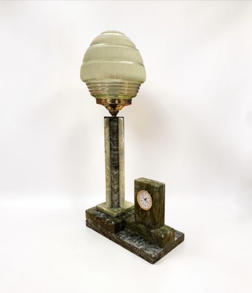 ART DECO LAMP AND CLOCK - ADDITIONAL PHOTO 1