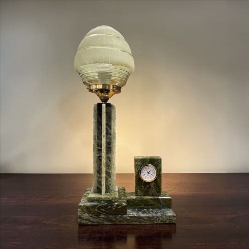 ART DECO LAMP AND CLOCK - ADDITIONAL PHOTO 2