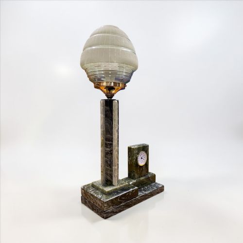 ART DECO LAMP AND CLOCK - ADDITIONAL PHOTO 3