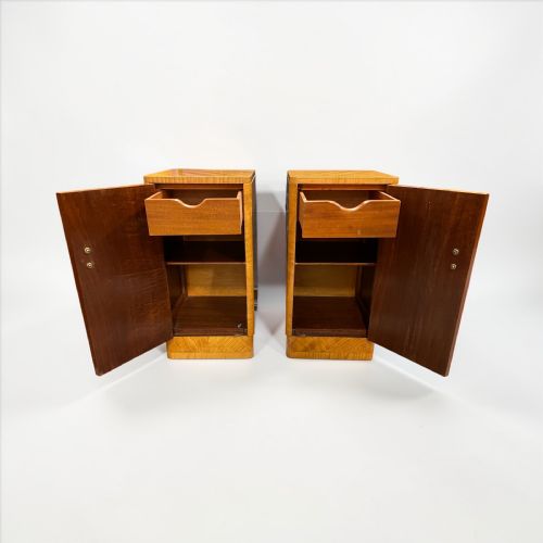 A PAIR OF ART DECO BEDSIDE TABLES - ADDITIONAL PHOTO 2