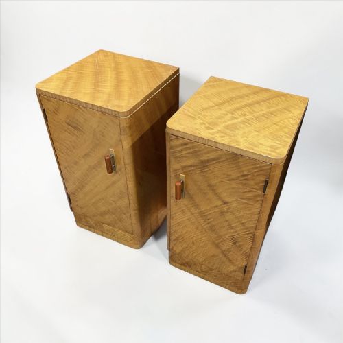 A PAIR OF ART DECO BEDSIDE TABLES - ADDITIONAL PHOTO 7