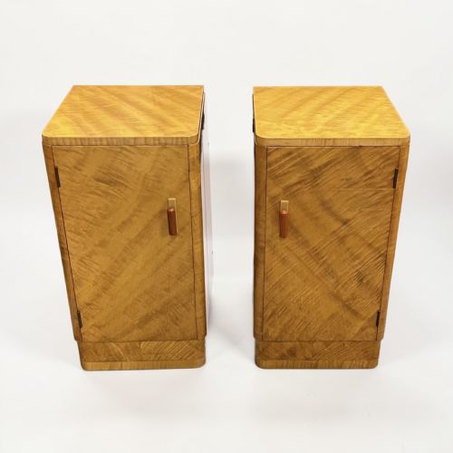 A PAIR OF ART DECO BEDSIDE TABLES - ADDITIONAL PHOTO 8
