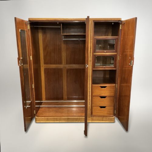 fig 1. Art Deco Triple Wardrobe