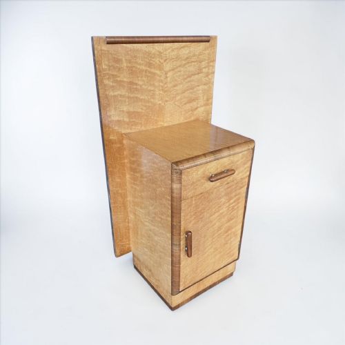 ART DECO PAIR OF SINGLE BEDS WITH INTEGRAL BEDSIDE TABLE - ADDITIONAL PHOTO 5