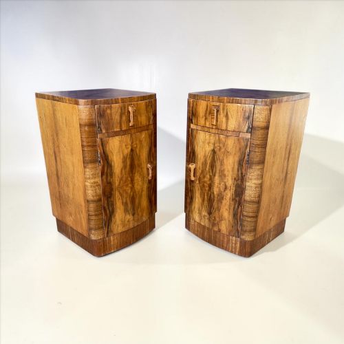 A PAIR OF ART DECO BEDSIDE CABINETS - ADDITIONAL PHOTO 8