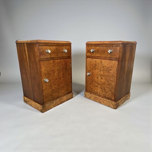 PAIR OF ART DECO BEDSIDE TABLES
