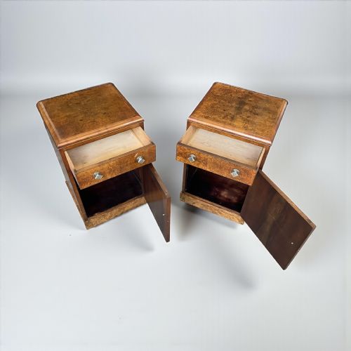 PAIR OF ART DECO BEDSIDE TABLES - ADDITIONAL PHOTO 2