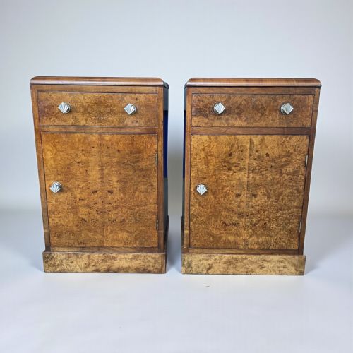 PAIR OF ART DECO BEDSIDE TABLES - ADDITIONAL PHOTO 4