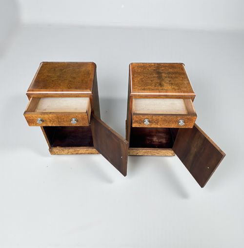 PAIR OF ART DECO BEDSIDE TABLES - ADDITIONAL PHOTO 5