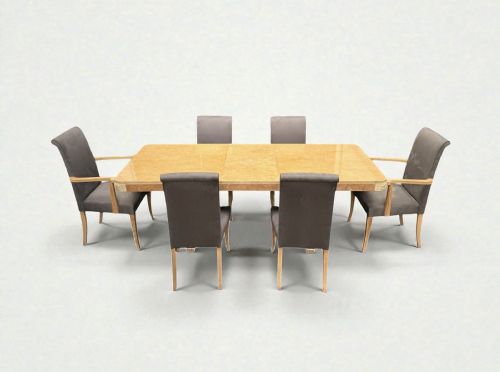 FINE ART DECO HILLE DINING TABLE AND SIX CHAIRS - ADDITIONAL PHOTO 6