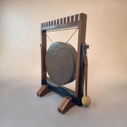ART DECO FLOOR STANDING GONG