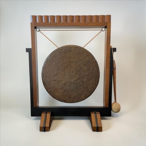 ART DECO FLOOR STANDING GONG - ADDITIONAL PHOTO 1