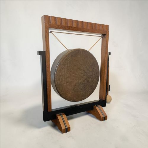 ART DECO FLOOR STANDING GONG - ADDITIONAL PHOTO 3