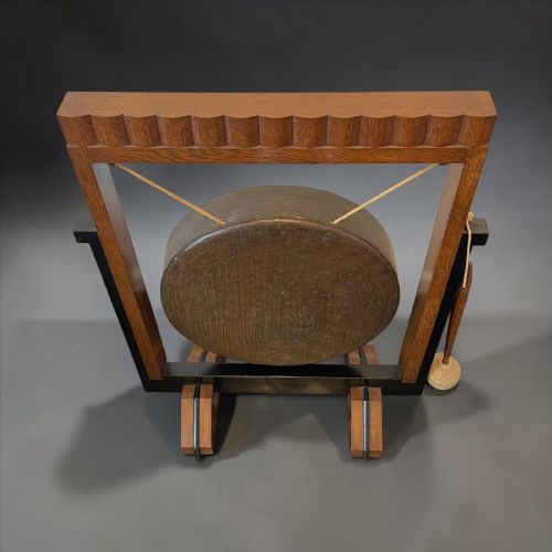 ART DECO FLOOR STANDING GONG - ADDITIONAL PHOTO 4
